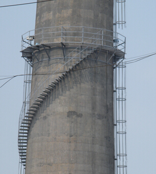 水泥煙囪檢測(cè)平臺(tái)安裝